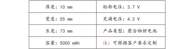 3.7V 锂离子电池 